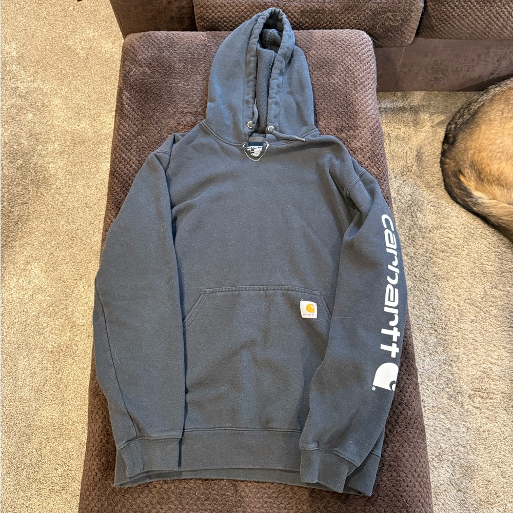Carhartt Men's Gray Hoodie Sweater, black, size medium